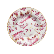 Ginori Oro Di Doccia Magenta Soup Plate - 9.5"